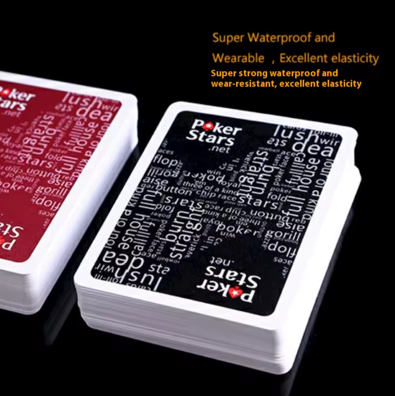 BIG SALE - Poker Stars Copag Playing Cards 100% Plastic Jumbo Index 1 Pair
