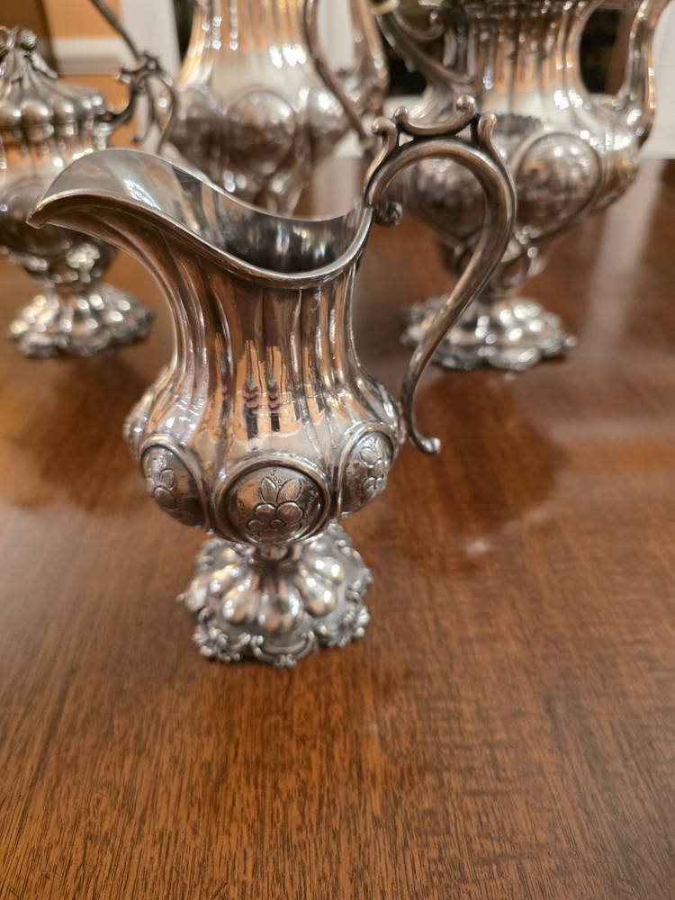 Reed and Barton 1919 Silver Holloware Tea Set - Rare - 5 Piece set