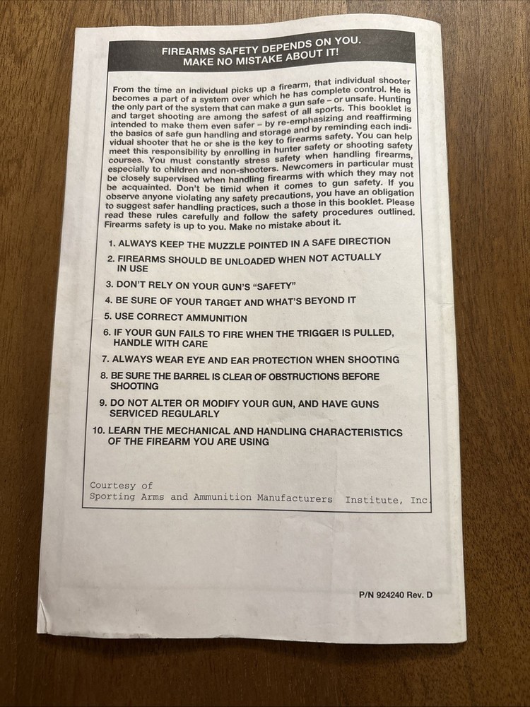 Mossberg Owner's Manual 702 Plinkster