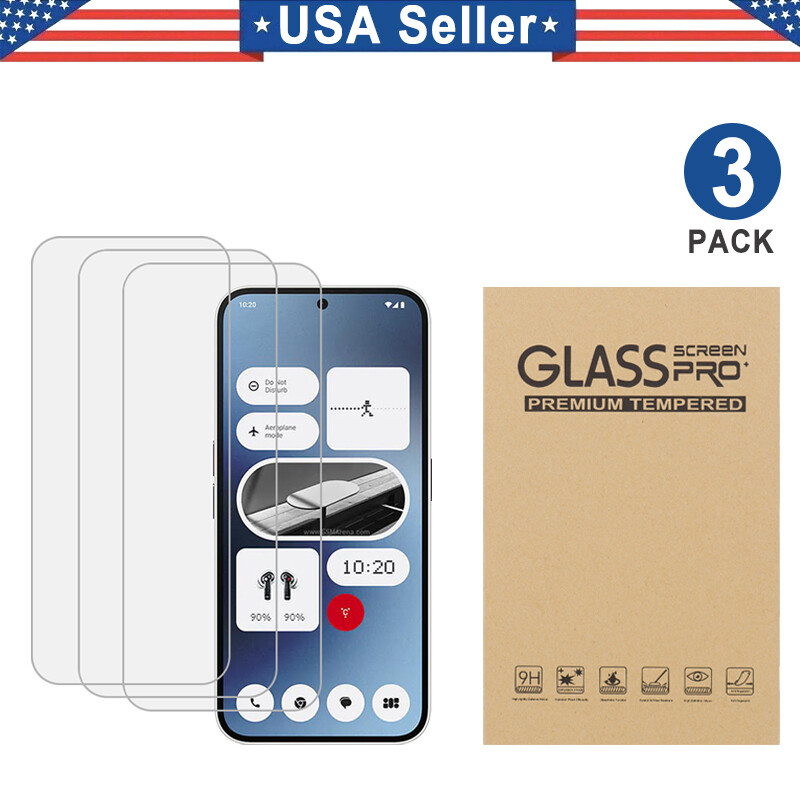 3PCS Tempered Glass Screen Protector for Nothing Phone 1/2/2a