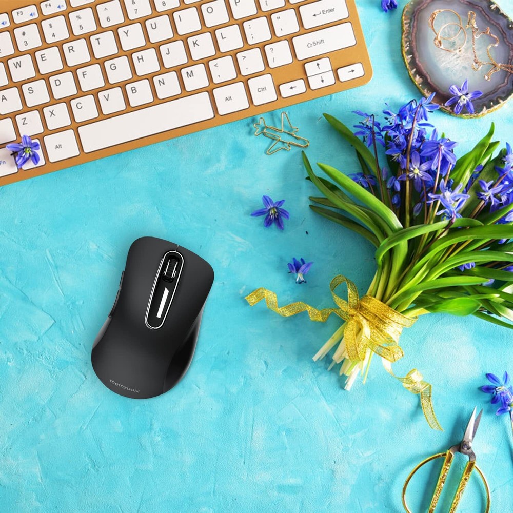 2.4G Wireless Mouse 1200 DPI Computer Wireless Mouse with USB Receiver Portab...