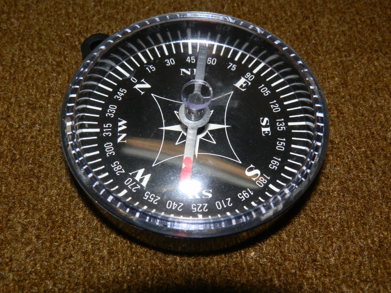 Lot Of Ten 2" Diameter Black Plastic Compass (es)