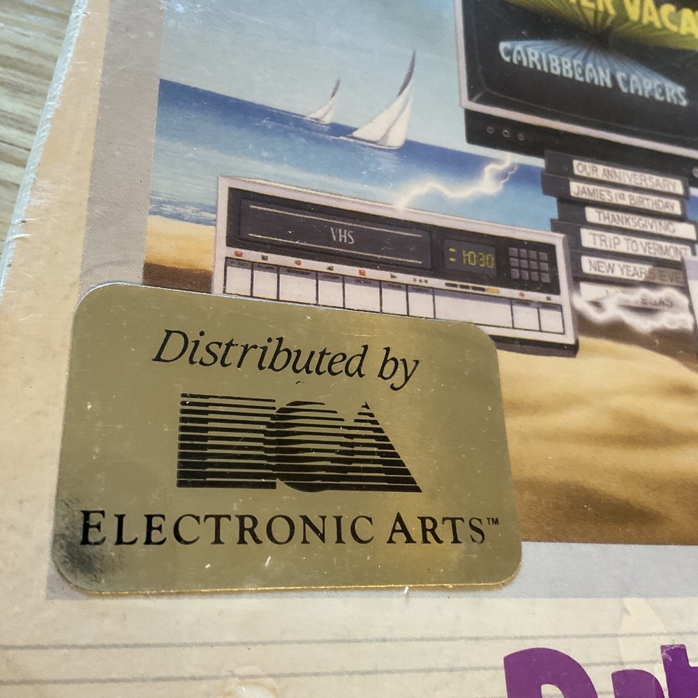 Video Title Shop A Computer & VCR Utility by Datasoft for Atari 64K 1987