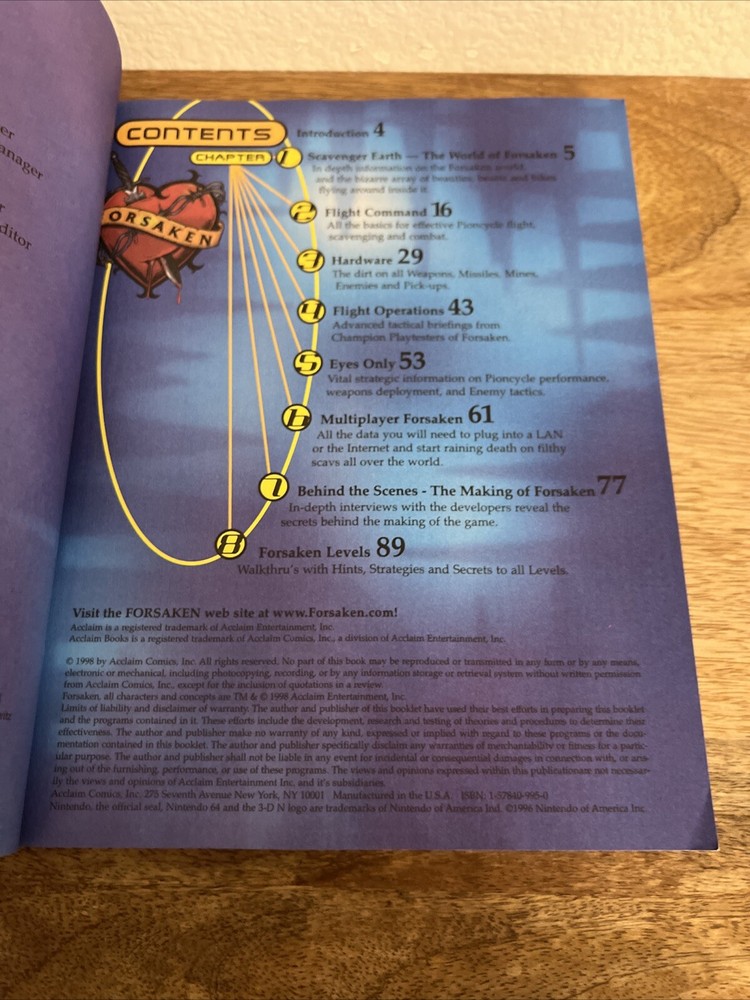 Forsaken Strategy Video Game Guide Book