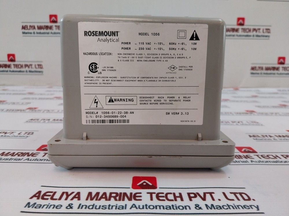 Rosemount 1056-01-22-38-an Analytical Intelligent Input Analyzer (Not Working)