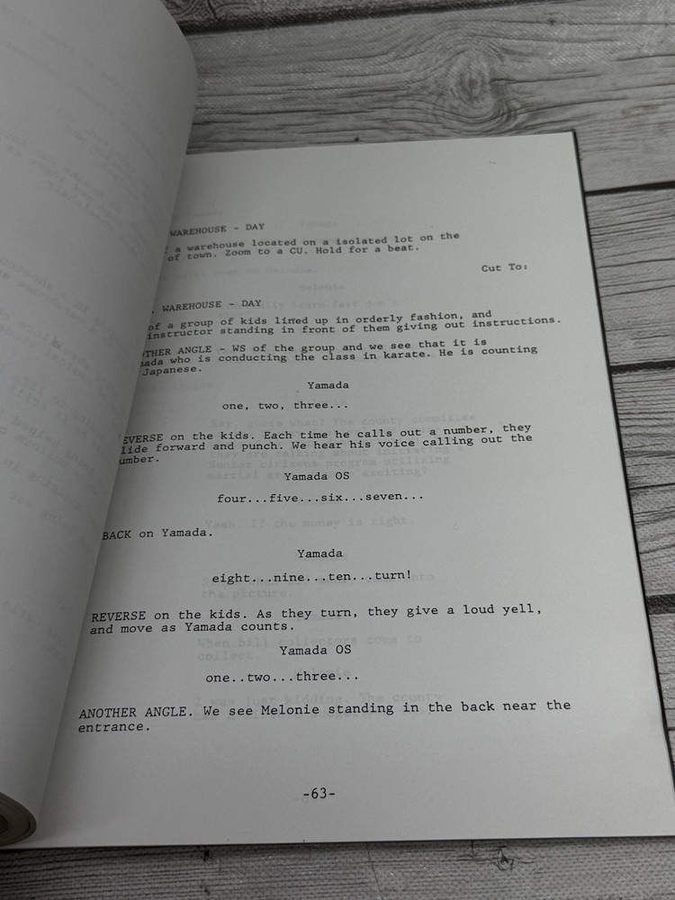 Vintage 1995 Killpoint 2 Cyberquest Script First Draft Leo T Fong