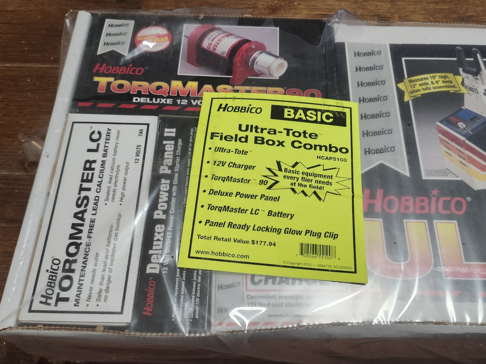 Hobbico Ultra Tote Basic COMBO RC Field Box Kit HCAP5100 W/ Panel, Starter MORE!