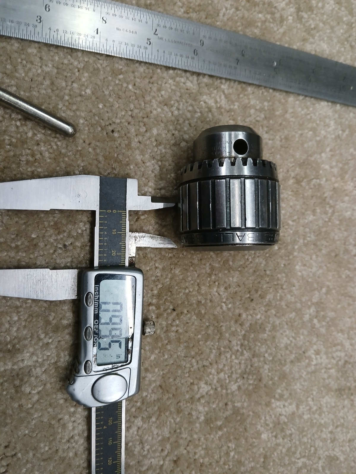 JACOBS 11N BALL BEARING SUPER DRILL CHUCK 0-3/8" 0-10mm CAP JACOBS TAPER #2 JT2