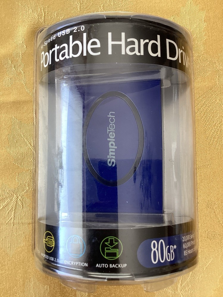 SimpleTech Portable Hard Drive 80GB