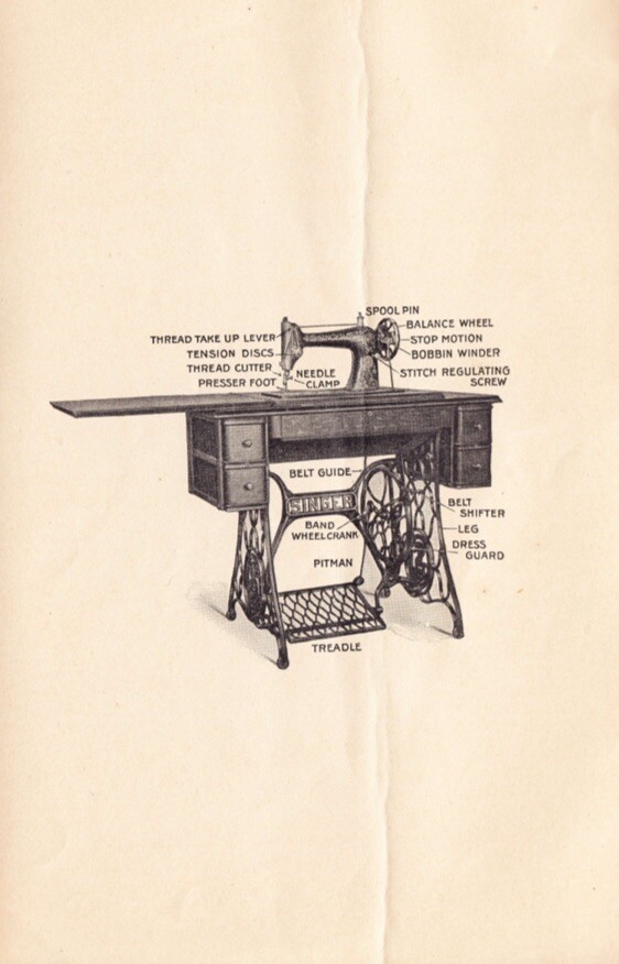 Large Deluxe-Edition Instructions Manual for Singer 66-1 Sewing Machine