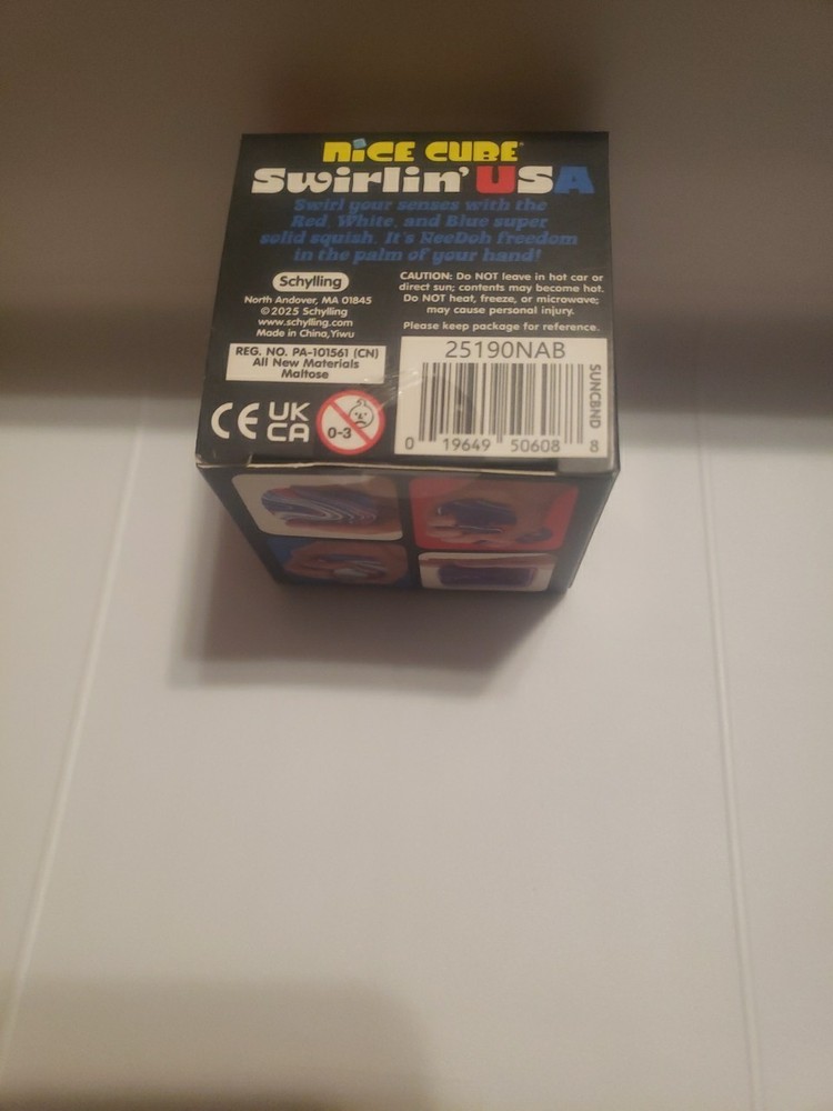 NEEDOH Nice Cube Swirlin’ USA Super Solid Squish NEW
