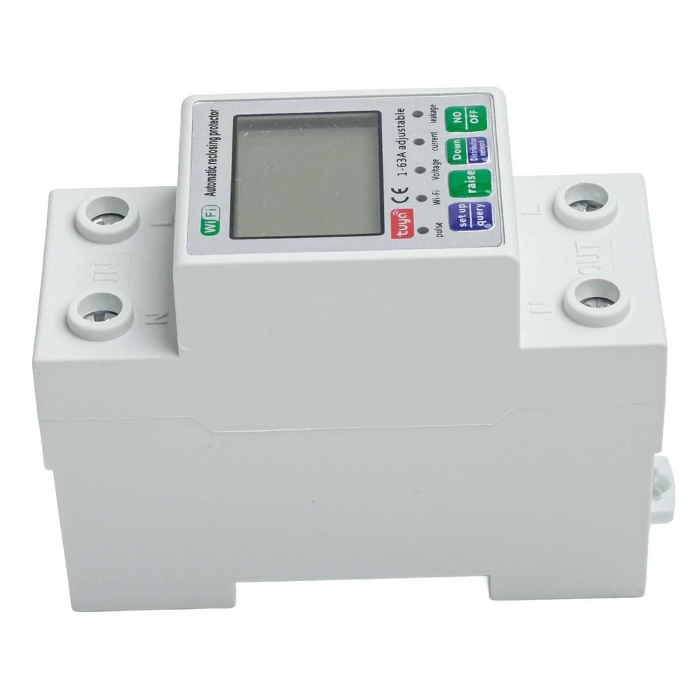 For Tuya Smart Reset Protector Switch Current Breaker Meter AC80-300V / New