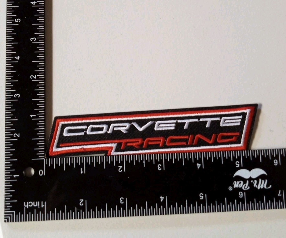 Corvette Racing Embroidered Iron On Patch