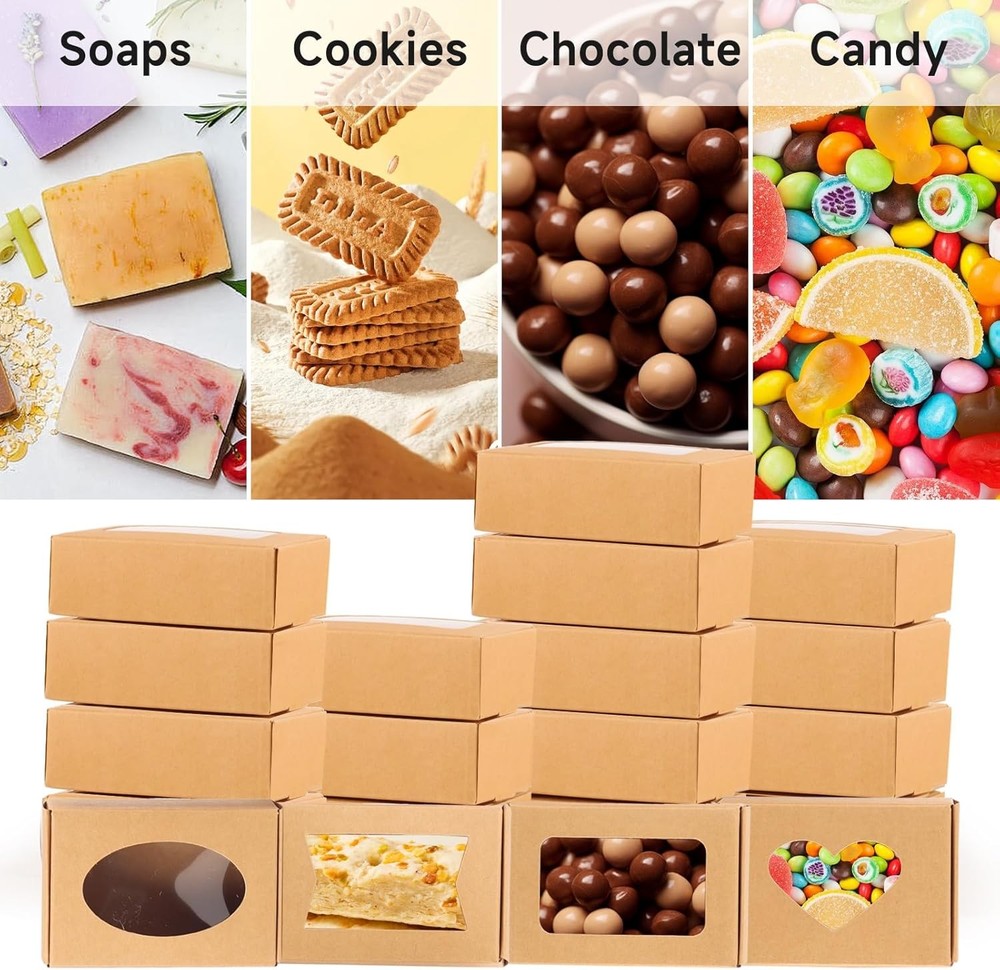 Kraft Soap Boxes with Window for Packaging