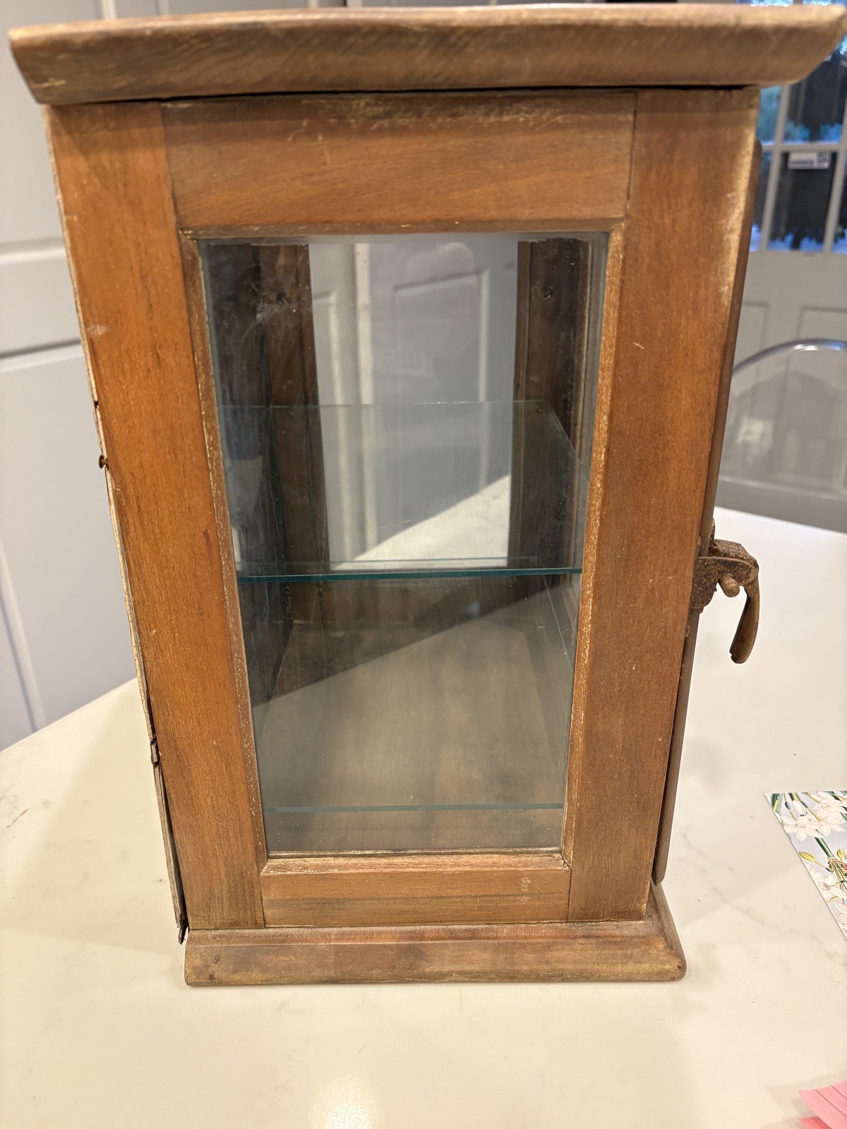 Early 1900s Antiseptic Sterilizer Cabinet, Oak Wood, Doctor, Barber, Pharmacy