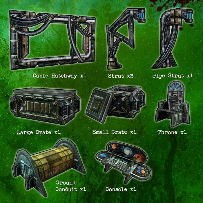 Sci-fi Gothic Items Terrain - Battle Systems 28mm Warhammer 40k Core Space THG
