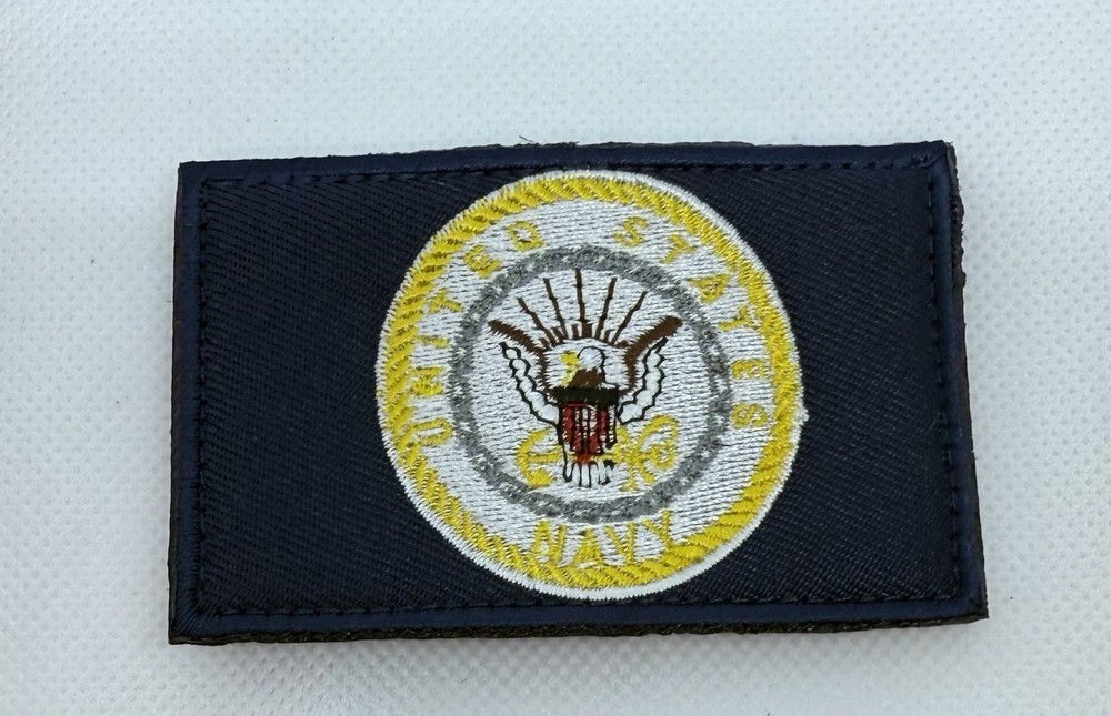 US Navy United States Navy Tactical Morale Patch Hook And Loop Back