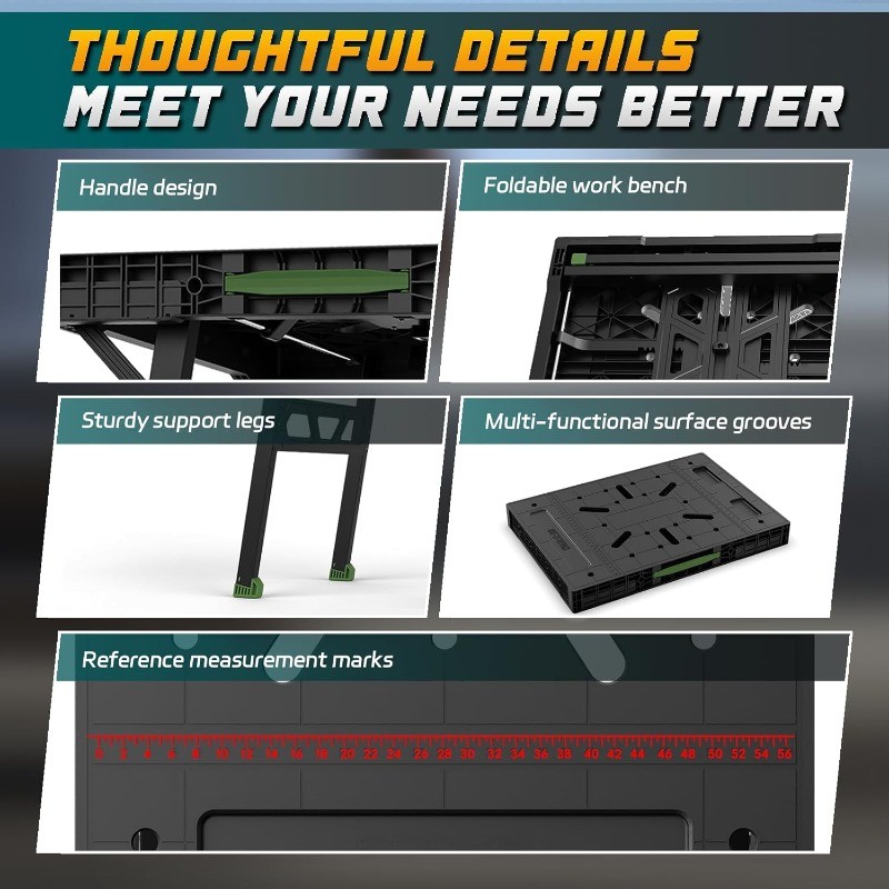 Foldable Work Bench,Easy Step Protable Work Table, Lightweight Workbench,Benches
