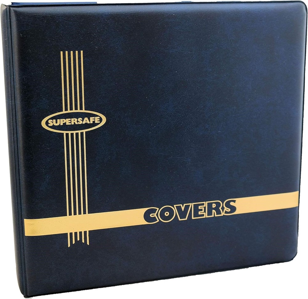 Supersafe Album For 128 FDC Size #6 First Day Cover Binder Blue Quality Pages