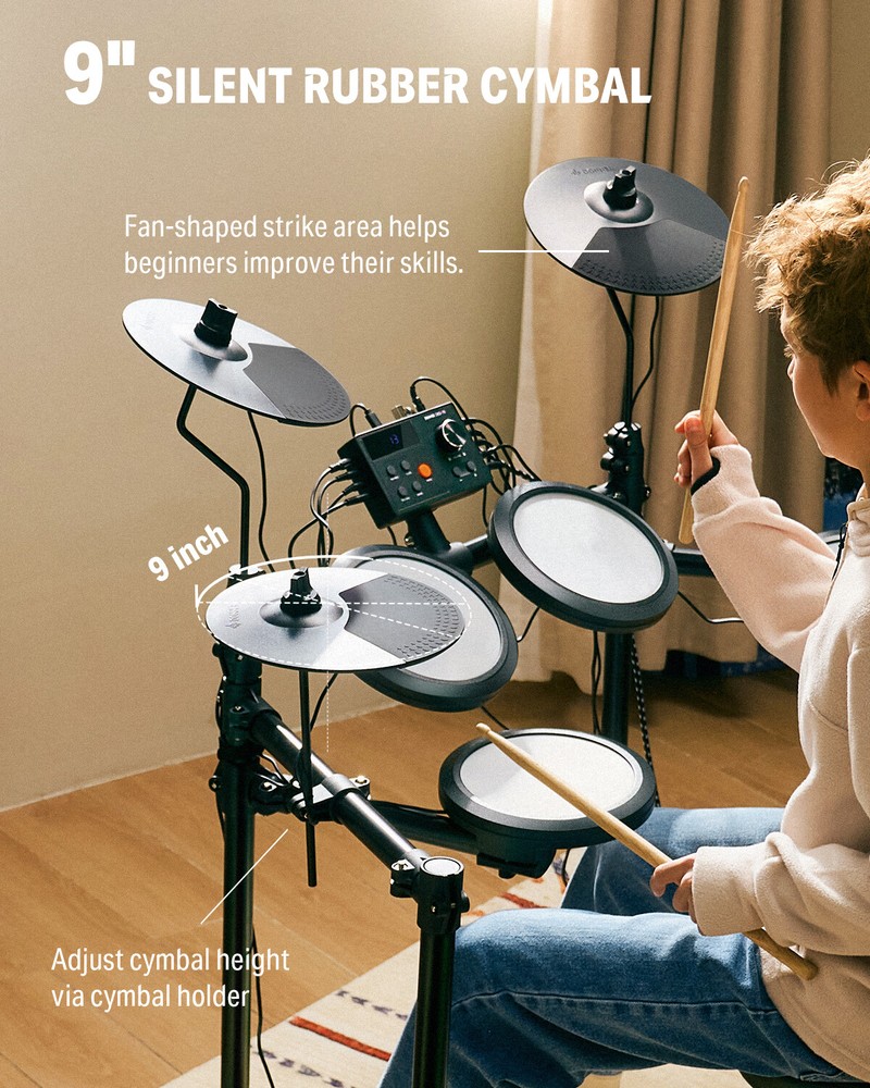 🥁 Donner DED-70 Electronic Drum Set | NEW VERSION | With Throne Headphones