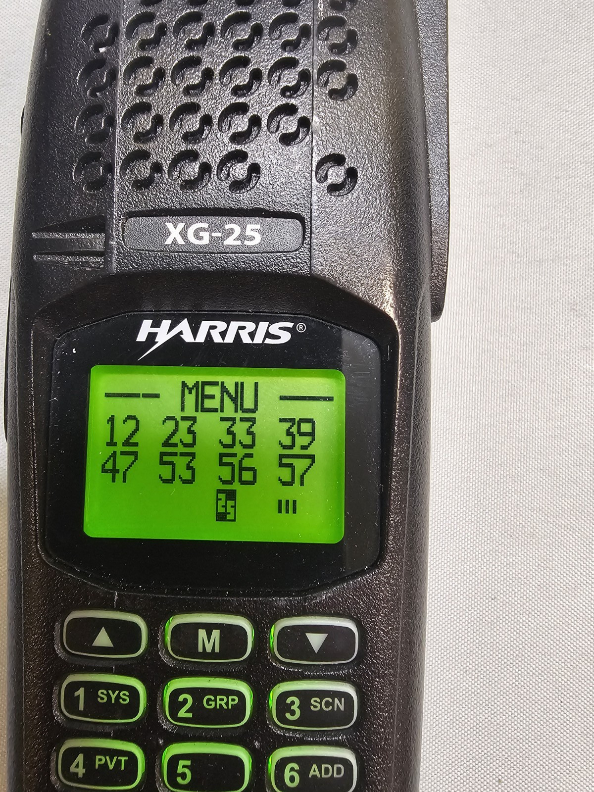 Harris XG-25 DPXG-PB78B 764-870 MHz P25 Trunking Phase II TDMA Two Way Radio