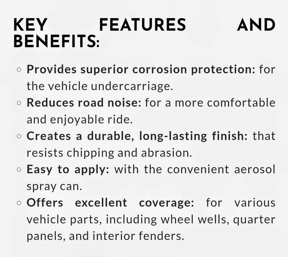 3m Premium Auto Professional Grade Rubbized Undercoating Spray