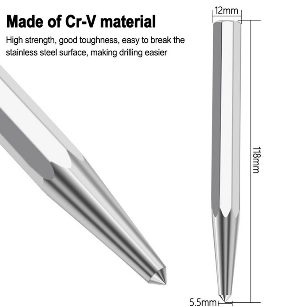 Punching Tip Punch Positioner Bright Chrome Centering Positioning Drilling