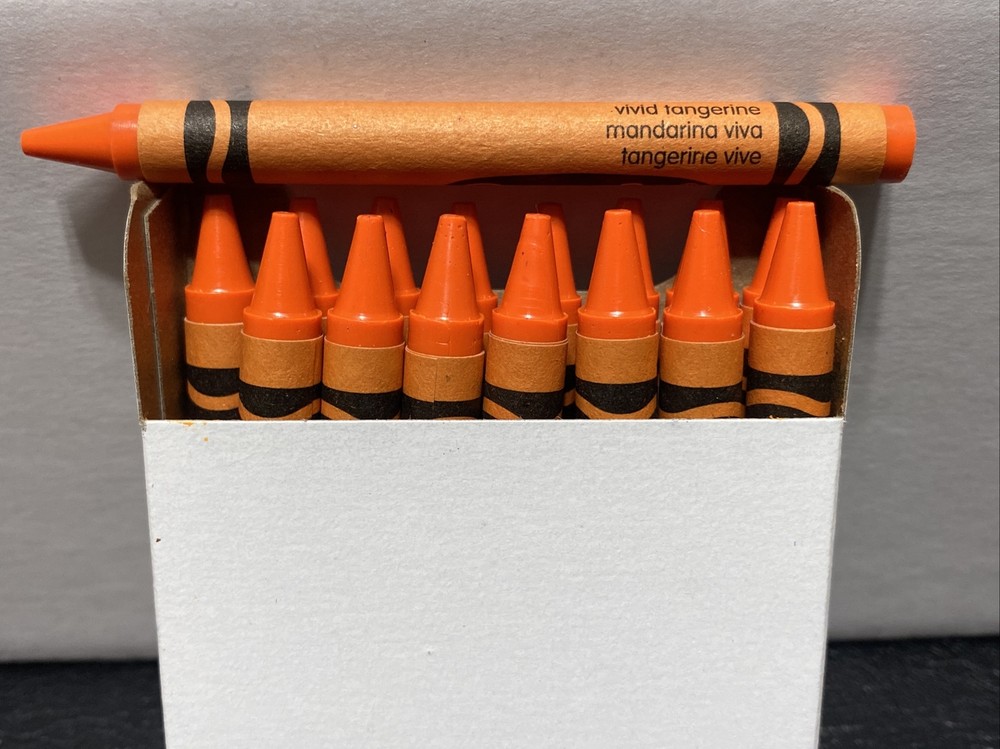 (16) Crayola Crayons (vivid tangerine) BULK