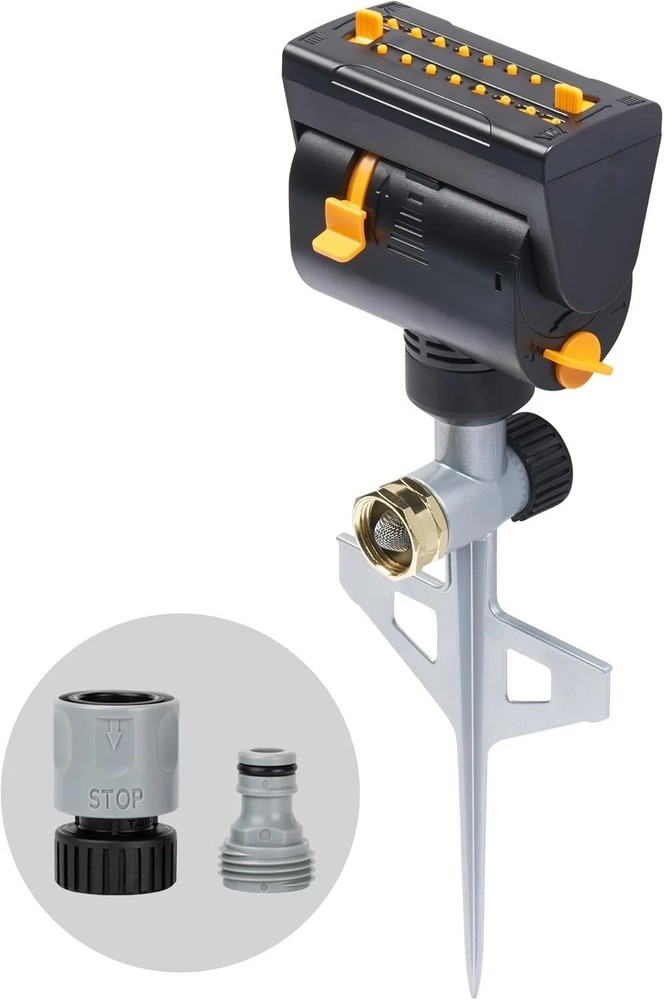 Versatile Oscillating Sprinkler for 4000 sq. ft. - Connectable Quick Connect Set