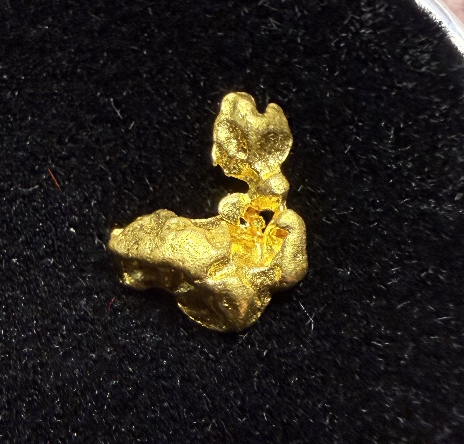 0.224 Grams Australia Gold Nugget - Quarter Not Included