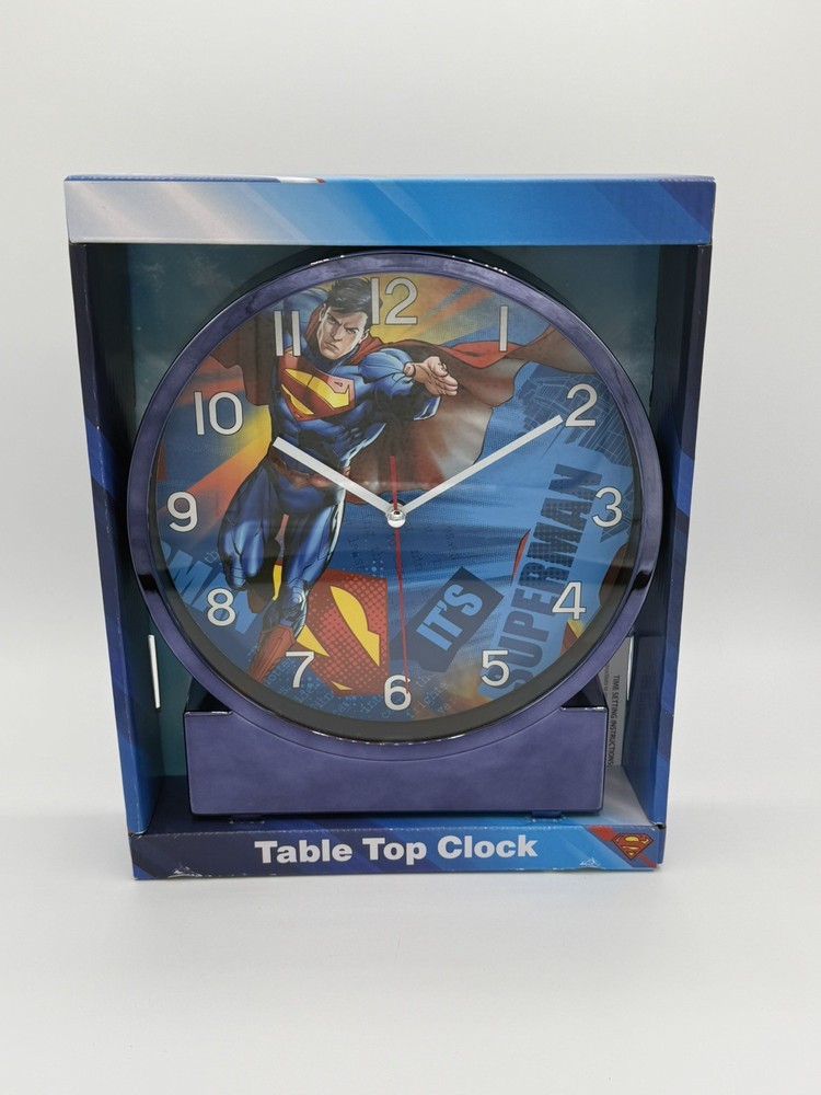 Superman DC Comics Table Top Clock (Brand New)