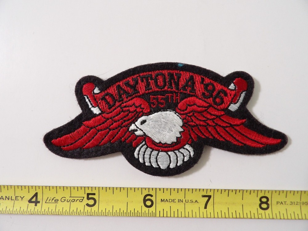 NEW - 1996 - DAYTONA BIKE WEEK = 55th MOTORCYCLE PATCH Eagle