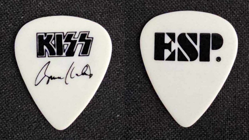 KISS Bruce Kulick ESP Guitar Pick White 1990's