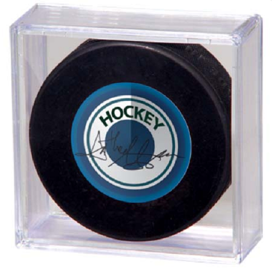 Ultra Pro Square Hockey Puck Holder Cube Case Stackable Souvenirs, Autographs