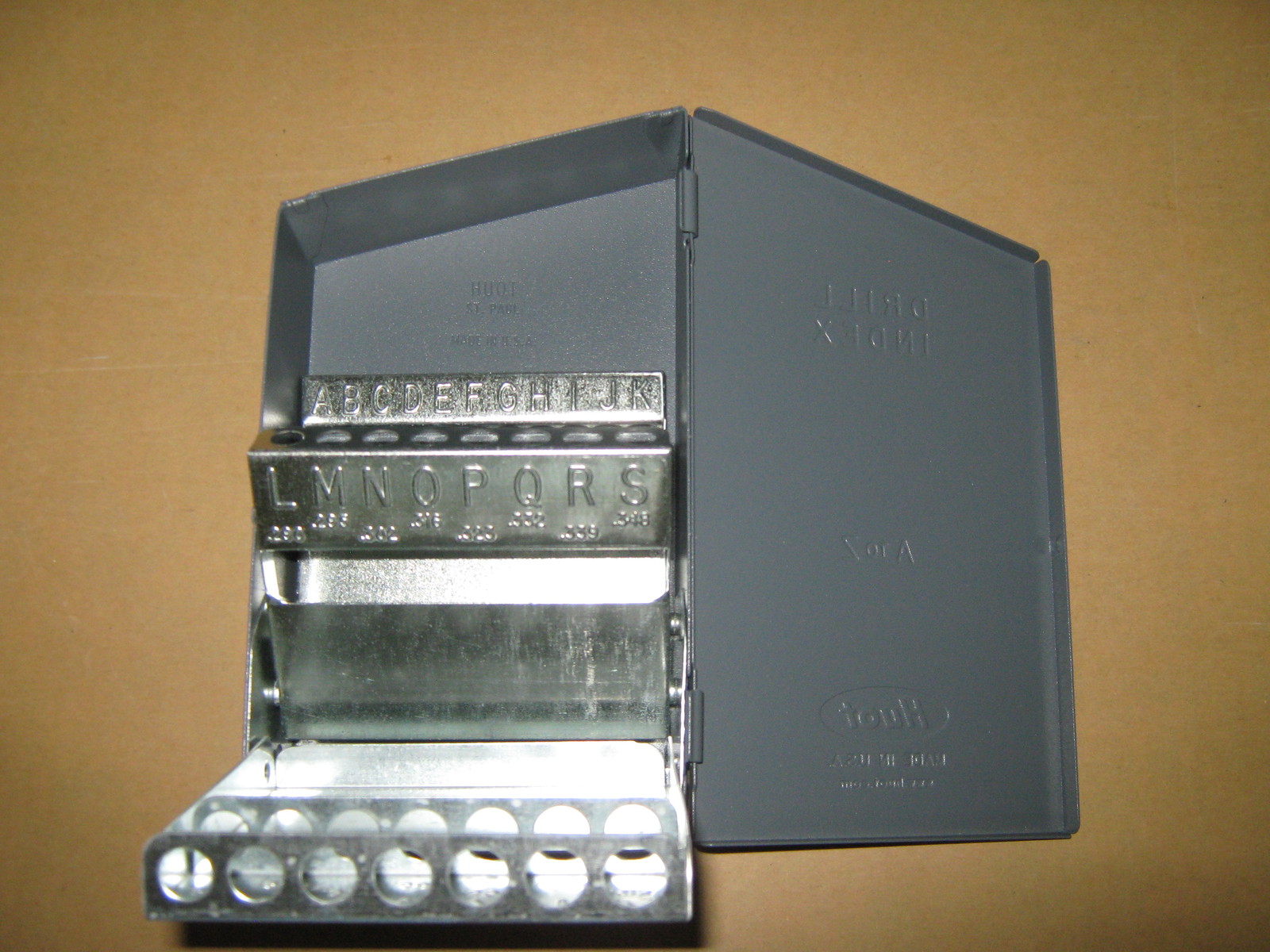 HUOT LETTER SIZE DRILL BIT A to Z DISPENSER INDEX  10500