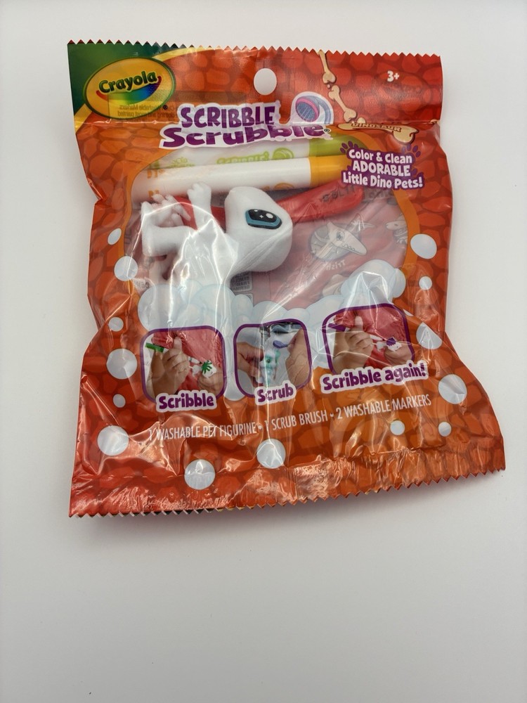 New Unopened Crayola Scribble Scrubbies Dinosaurs Vinny