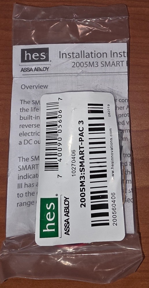 HES ASSA ABLOY 2005M3: Smart Pac 3 Electric Strike System