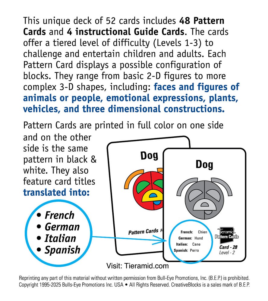 Tieramid Pattern Cards (Volume 1)