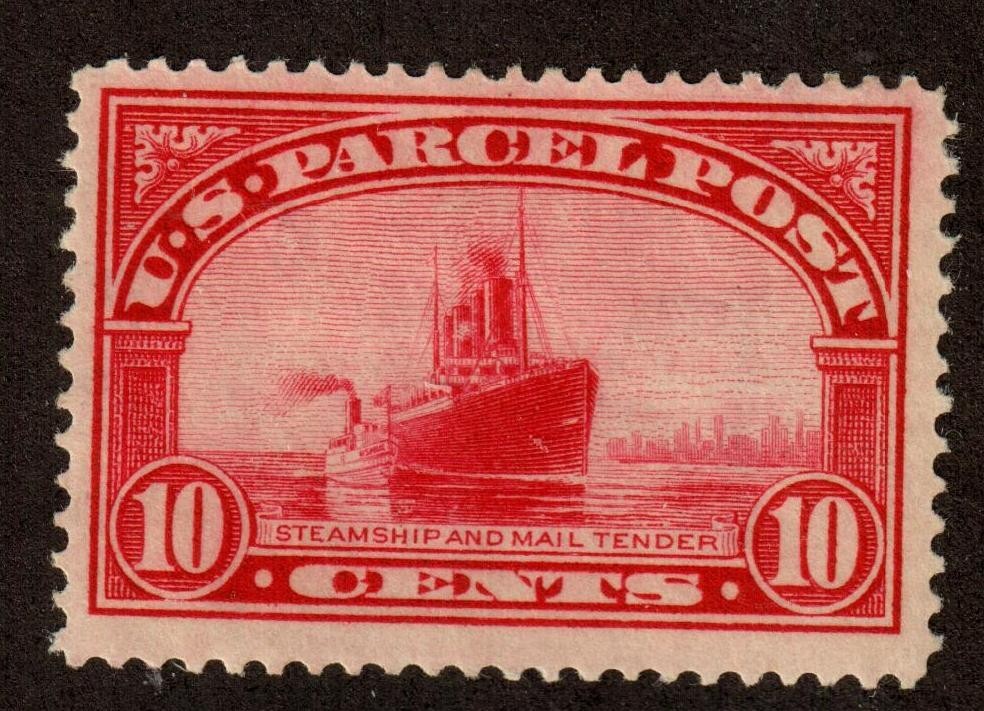 Scott Q6 10¢ Parcel Post Ship MH Mint Hinged
