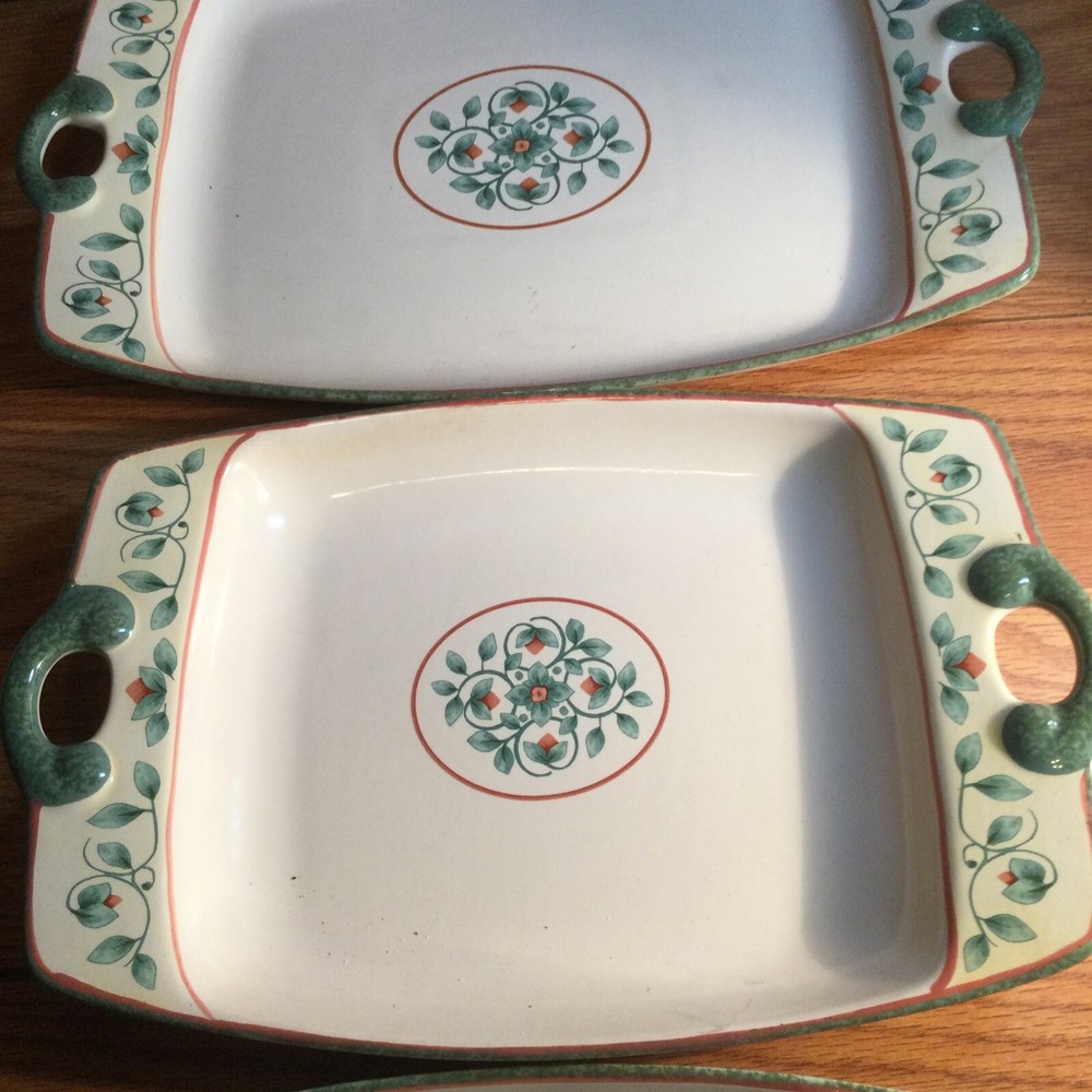 3 Pfaltzgraff French Quarter Divided Serving Vegetable Dish