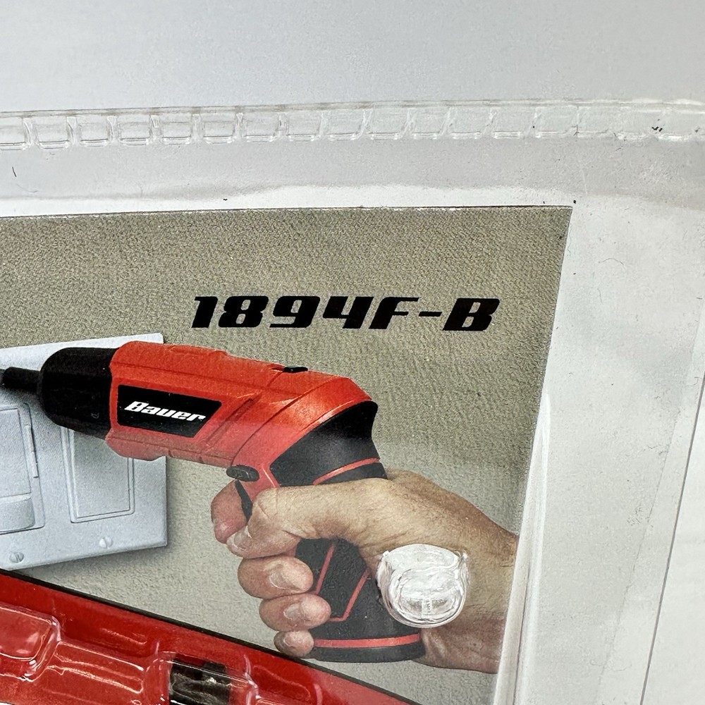 Bauer 4 Volt LITHIUM-ION SCREWDRIVER W/ FLASHLIGHT 1894F-B
