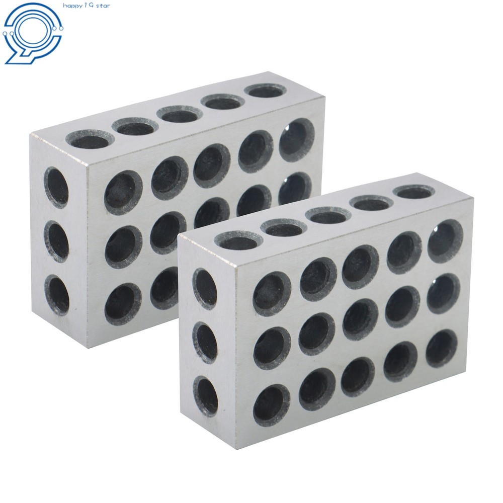1/8" Thin Parallel Set with 1 Pair 1-2-3 Blocks, 23 Holes Each