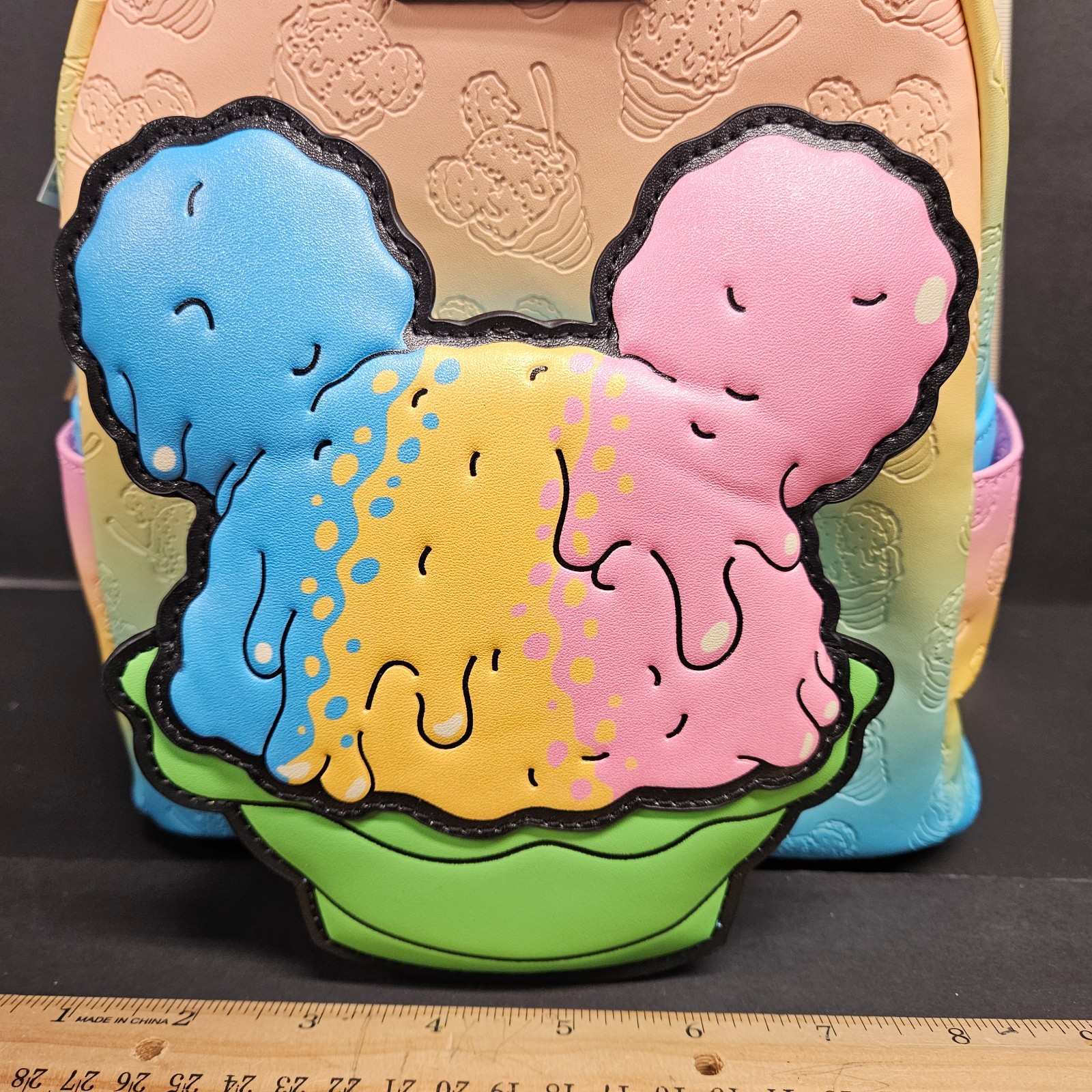 LOUNGEFLY Disney Parks TREATS World Disneyland SHAVED ICE Pastel Mini Backpack