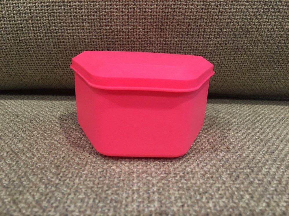 Denture Bath PINK Box Mouth Guard Dental Storage Container