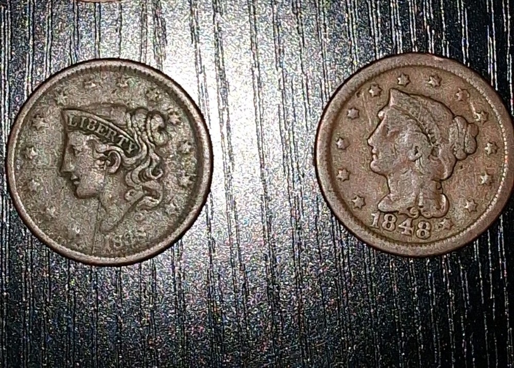 1838 & 1848 Large Cent