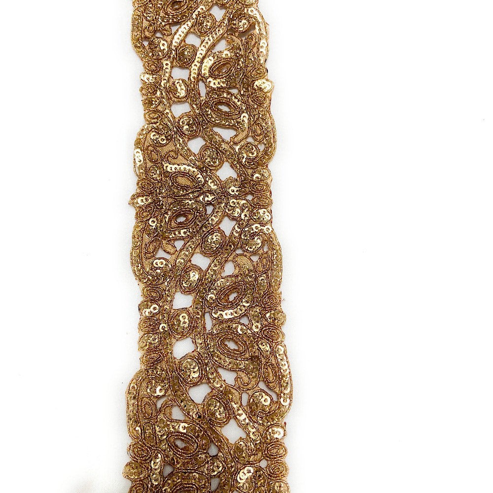 Sequin Gold Trim