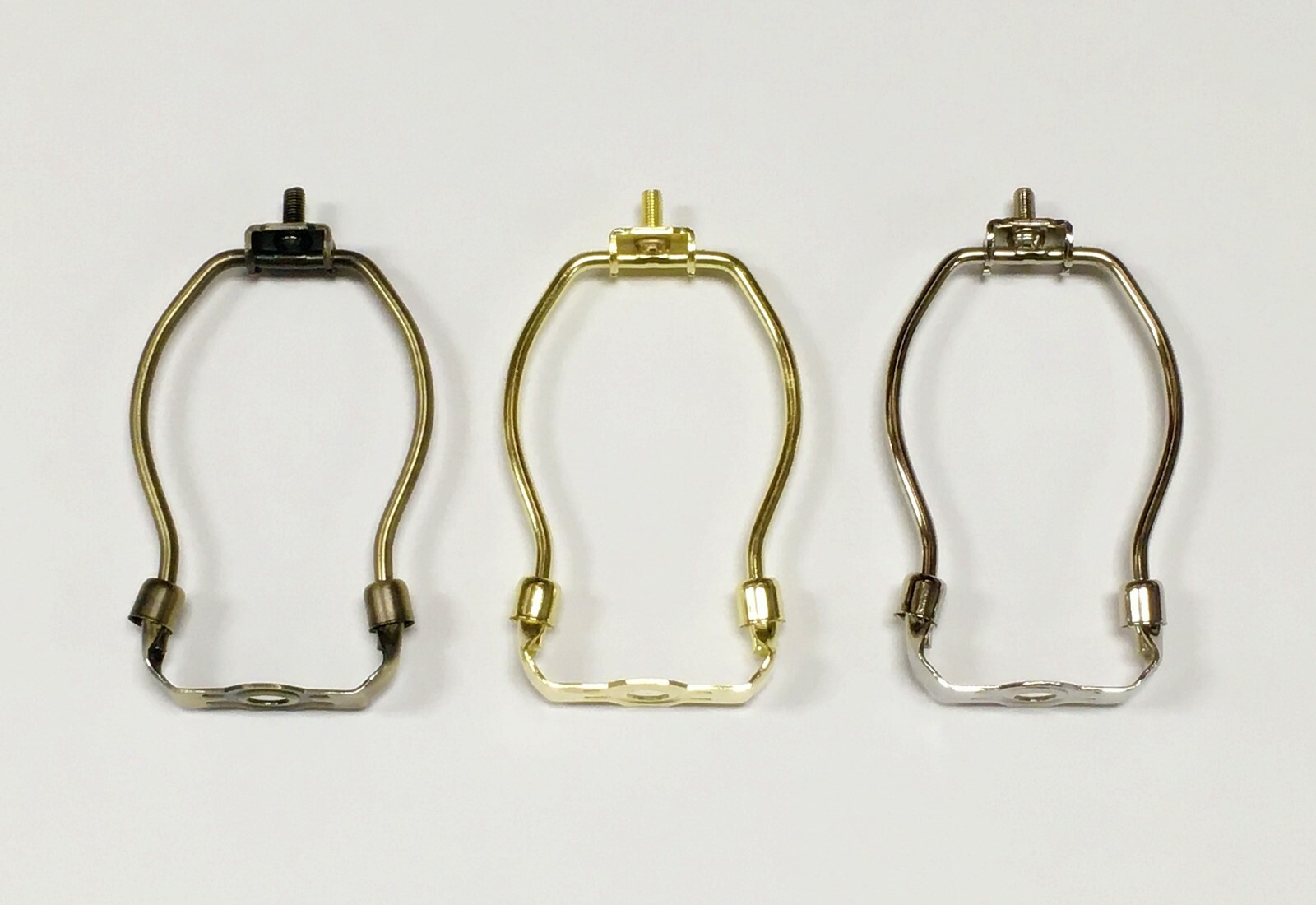 Lamp Parts-Lamp HARP W/Saddle 5" to 12" Heavy Duty 3 Finishes: AB,PB,PN (1 Pc.)