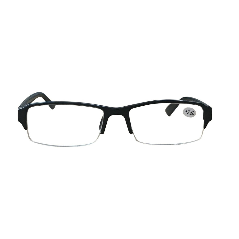 1-12Pack Mens Half Frame Blue Light Blocking Reading Glasses Spring Hinge Reader