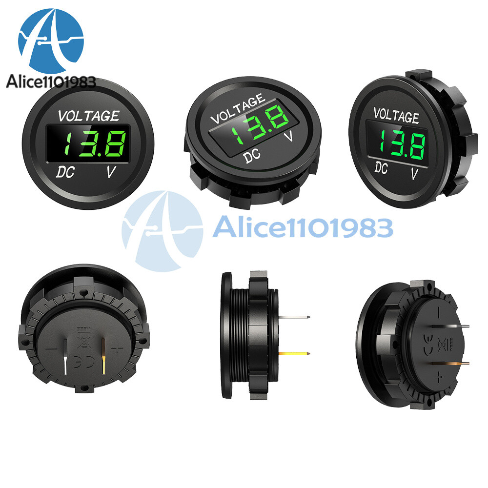 DC 5-48V Mini Waterproof Digital Voltmeter Voltage Tester LED Display Voltmeter