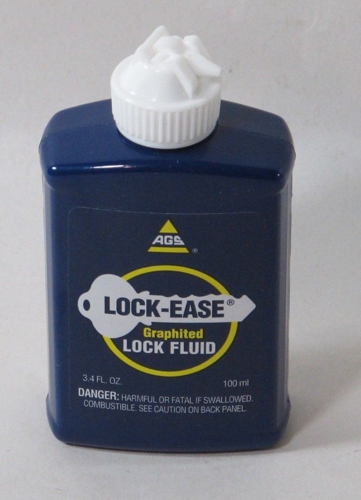 AGS Lock-Ease Graphited Lock Fluid 3.4oz. Makes Locks Work Better